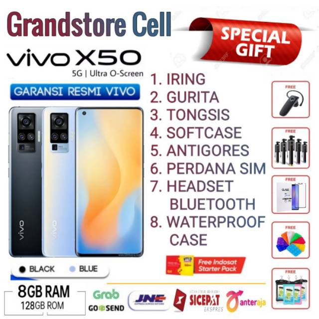 VIVO X50 RAM 8/128 GB GARANSI RESMI VIVO INDONESIA