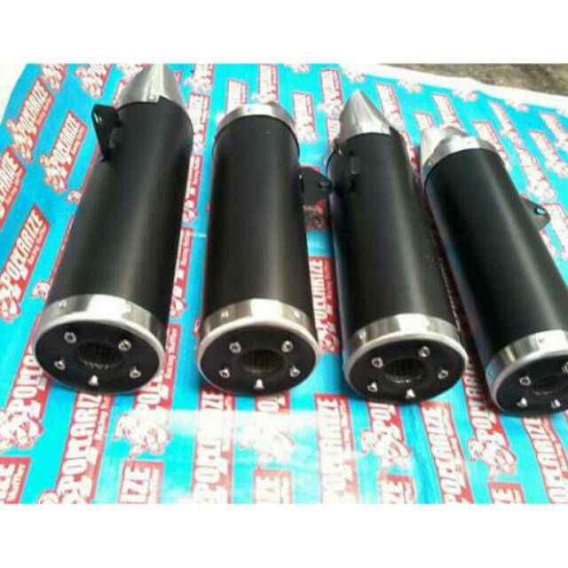 Knalpot racing silincer only tipe ori ninja karbu cb150r byson ninja cbr150 k45 pollarize