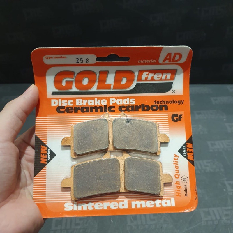 Kampas Rem Brembo Goldfren Monoblok AD 258 M4 GP4RS GP4RX