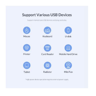 Type-c to Usb A 3.0 hub orico 7 port 5Gbps with pd Usb-c twc3-7a - Terminal usb3.0 7 slot