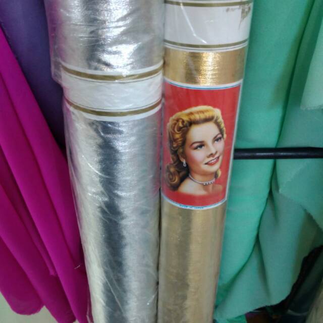 Kain lame gold dan silver (harga 0,5mtr)