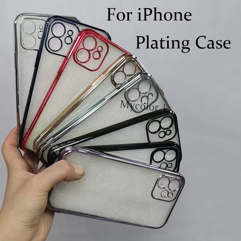 Casing Soft Case TPU Silikon Transparan Untuk iPhone 12 11 Pro Max Mini