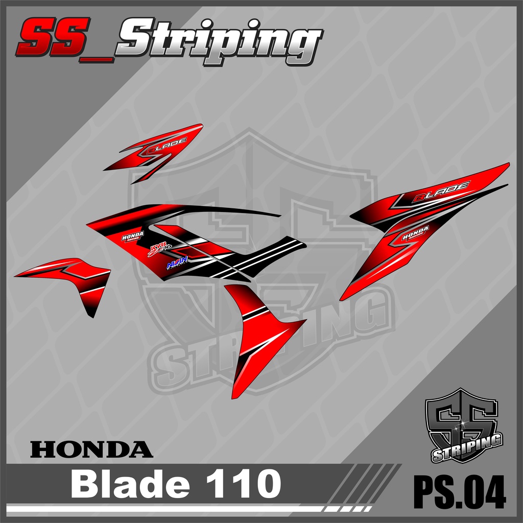 Sticker Striping List Variasi Blade 110 - Striping Blade 110. PS.004