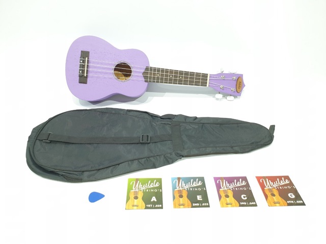 Ukulele Soprano Merk Aloha Seri AL-21 UK-21 Original Bonus Tas Senar Pick Senar 4 Ukuran 21 Inch