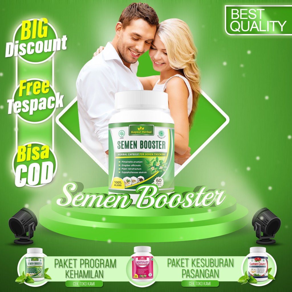 Obat Herbal Kesuburan Pria Penambah Pengental Penyubur - Semen Booster