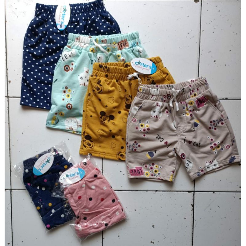 SALE RANDOM WARNA Hotpant Anak Motif 468 (1_4 Thn)