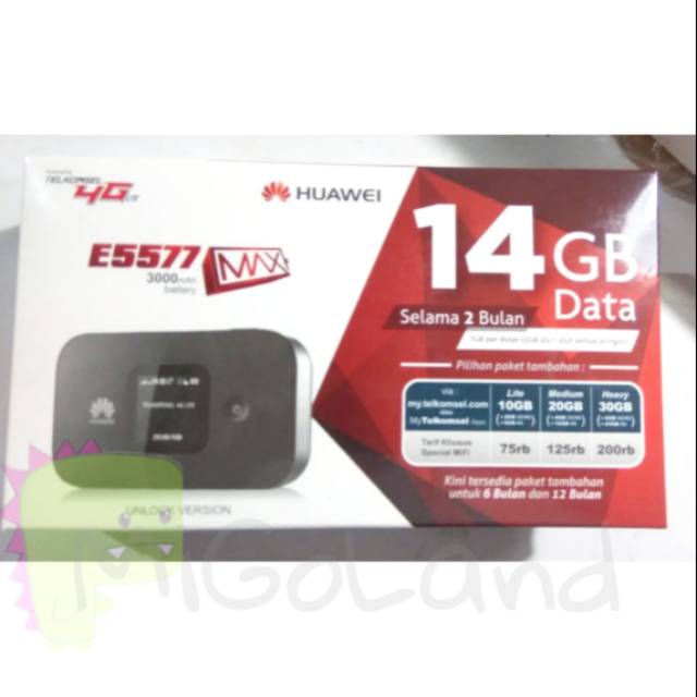 Mifi Modem Huawei E5577 Max Wifi 4G UNLOCK All Operator Free Telkomsel