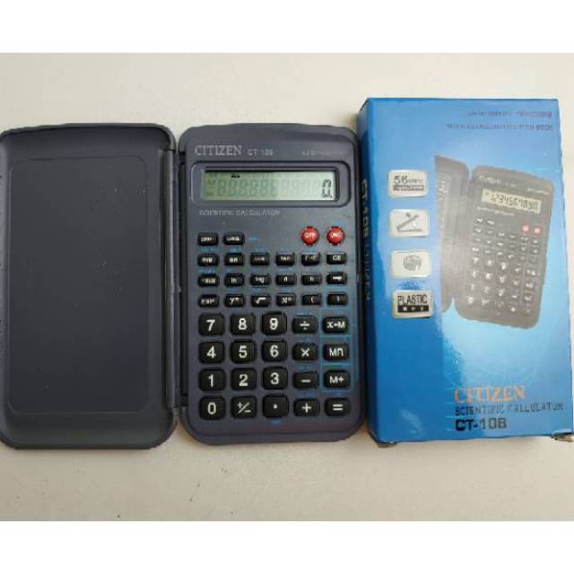 SIMPLE!! KALKULATOR SAKU / SAINS SCIENTIFIC CITIZEN CT 108 KALKULATOR SEKOLAH SIMPLE DIBAWA