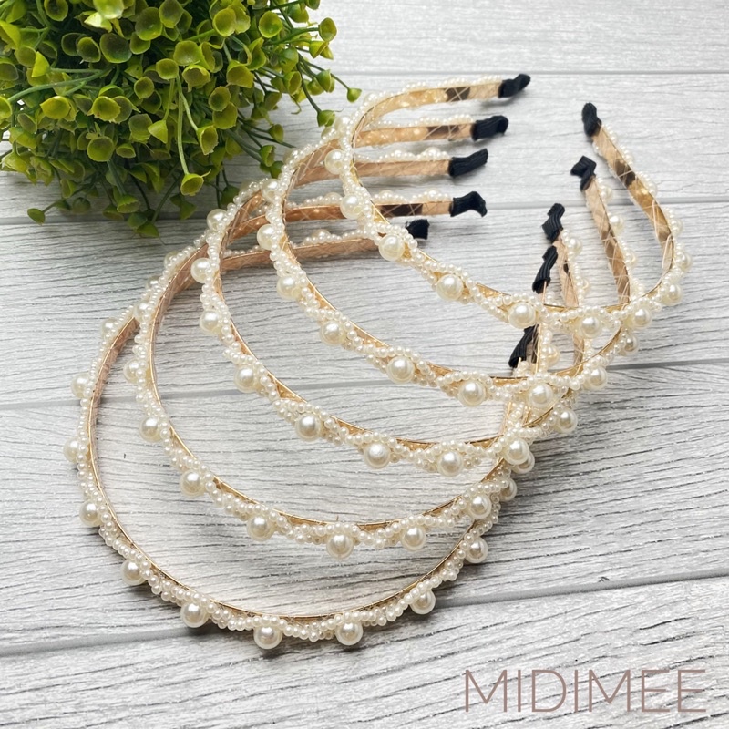 BANDO MUTIARA KOREA / KOREAN HAIR BAND HEAD PEARL PEARLS CANTIK