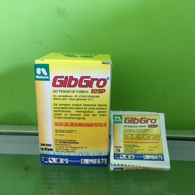 Gibgro  [1 KOTAK ISI 40 PCS] Zat] Pengatur Tumbuh Gibgro by Nufarm