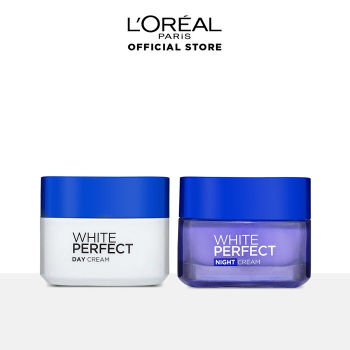 Loreal Paris White Perfect Night Day Cream 20ml / L'Oreal Pagi + Malam