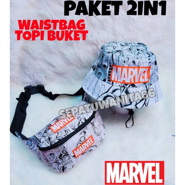 Waistbag anak laki laki tas selempang anak cowok Tas anak Marvel waistbag Anak cowo