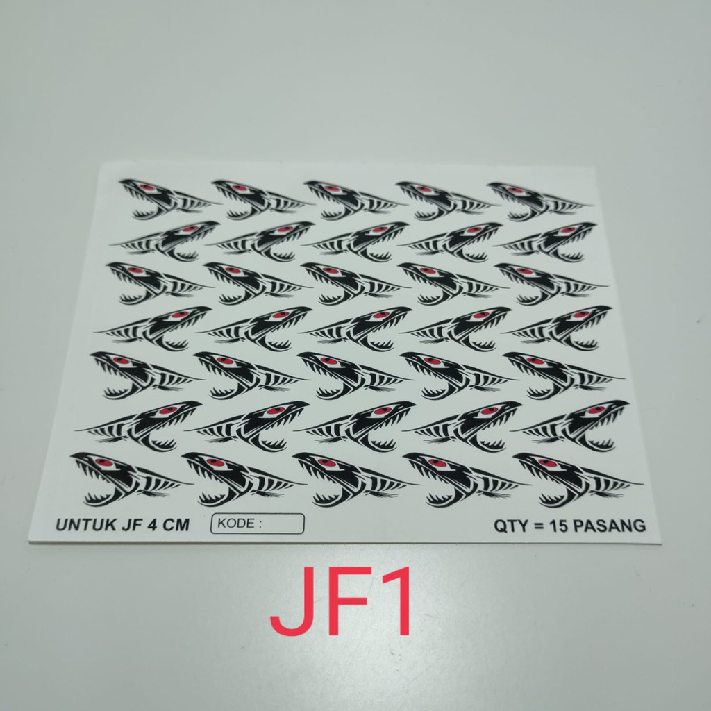 Sticker Umpan Tiruan Water Decal Slide Jump Frog Stiker Air JF lure