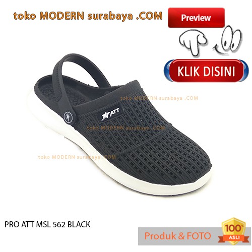 PRO ATT MSL 562 HITAM Sepatu Pria Kasual Sepatu Slip On Karet