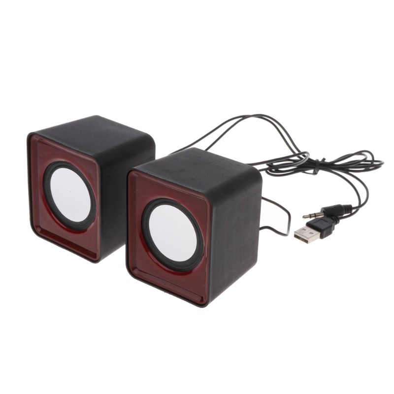 Cre Speaker Multimedia Mini Usb 2.0 Warna Acak Untuk Laptop / Pc / Mp3