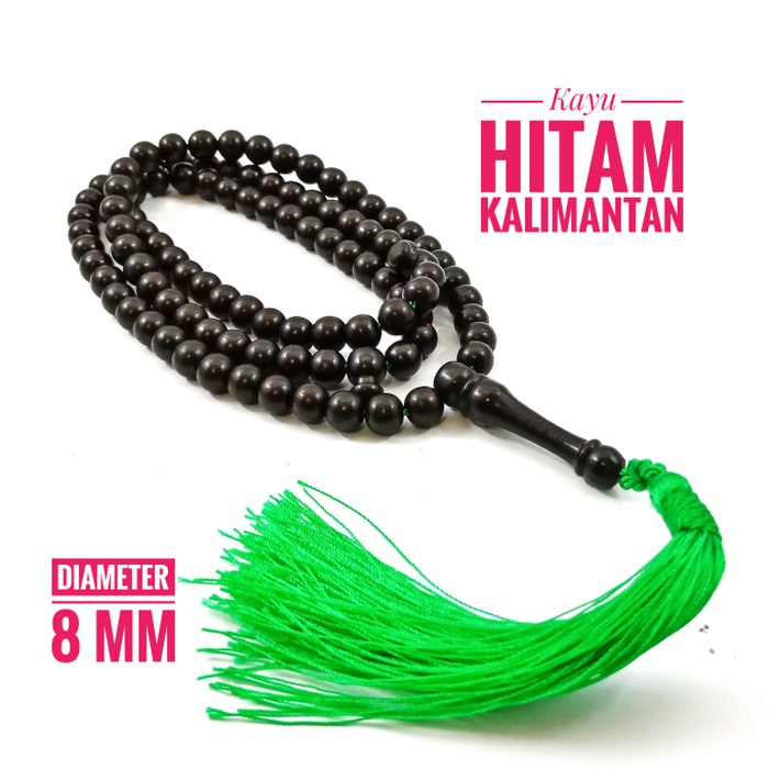 Best Quality Tasbih Kayu Original Eboni Hitam Kalimantan Atau Kayu Hitam Kalimantan