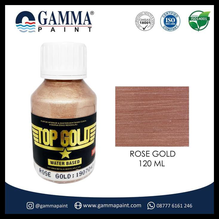 

UPDATE TOP GOLD METALLIC PAINT - ROSE GOLD 120G PERALATAN MELUKIS MURAH