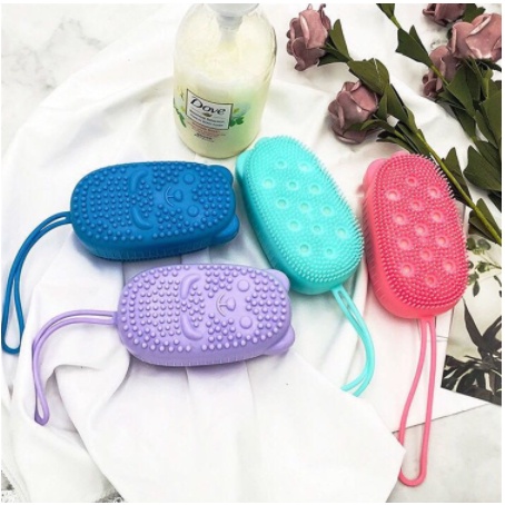 Sponge Mandi Silikon / Sikat Mandi Silikon Brush Silicone Spa