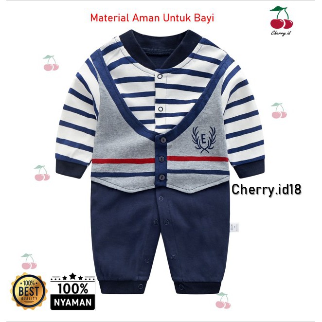 Cherry COD Jumper Bayi Lengan Panjang / Jumper Anak Lengan Panjang / Jumper Pesta Bayi Import / Romper Anak