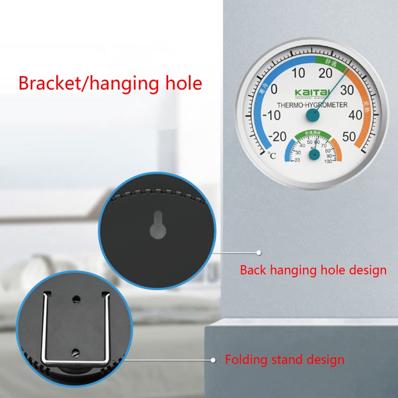 Kiss Termometer Mini Monitor Suhukelembaban Udara Untuk Rumahkantor