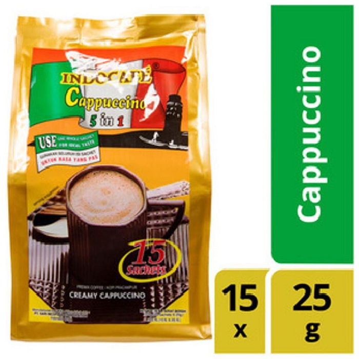 

Indocafe Cappuccino 375 gr isi 15 Sachet x 25 gr #PAS