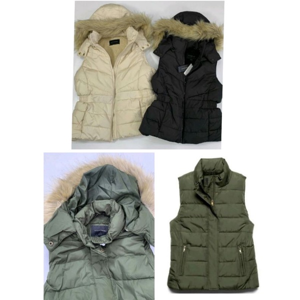 Ves Rompi Wanita Banana Republic - Women's Faux Fur Hood Puff