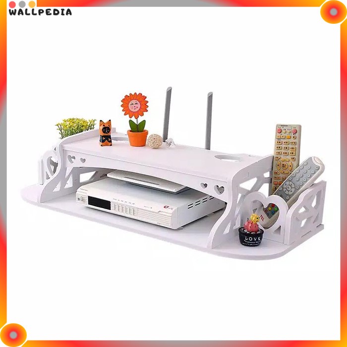 Rak Gantung DVD Rak dinding ROUTER WIFI Rak gantung Remote TV Dekorasi ruangan