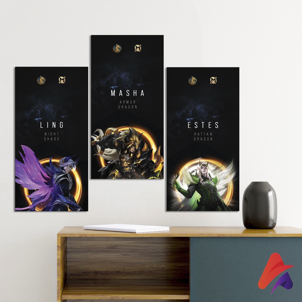 HIASAN DINDING MOBILE LEGEND (15X30) WALL DECOR PAJANGAN DINDING DEKORASI DINDING