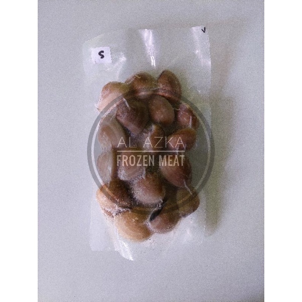 

Kerang Tahu / Kerang Kepah / White Clam / Kerang Tahu Beku 500 Gram