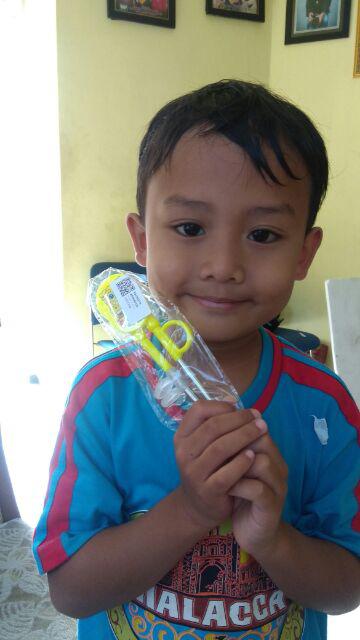 Sumpit Desain Kartun Bahan Stainless Steel Untuk Latihan Anak Balita