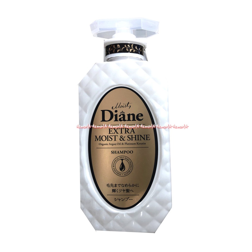 Diane Extra Moist &amp; Shine 450ml Shampoo Untuk Rambut Kering Dan Kusam