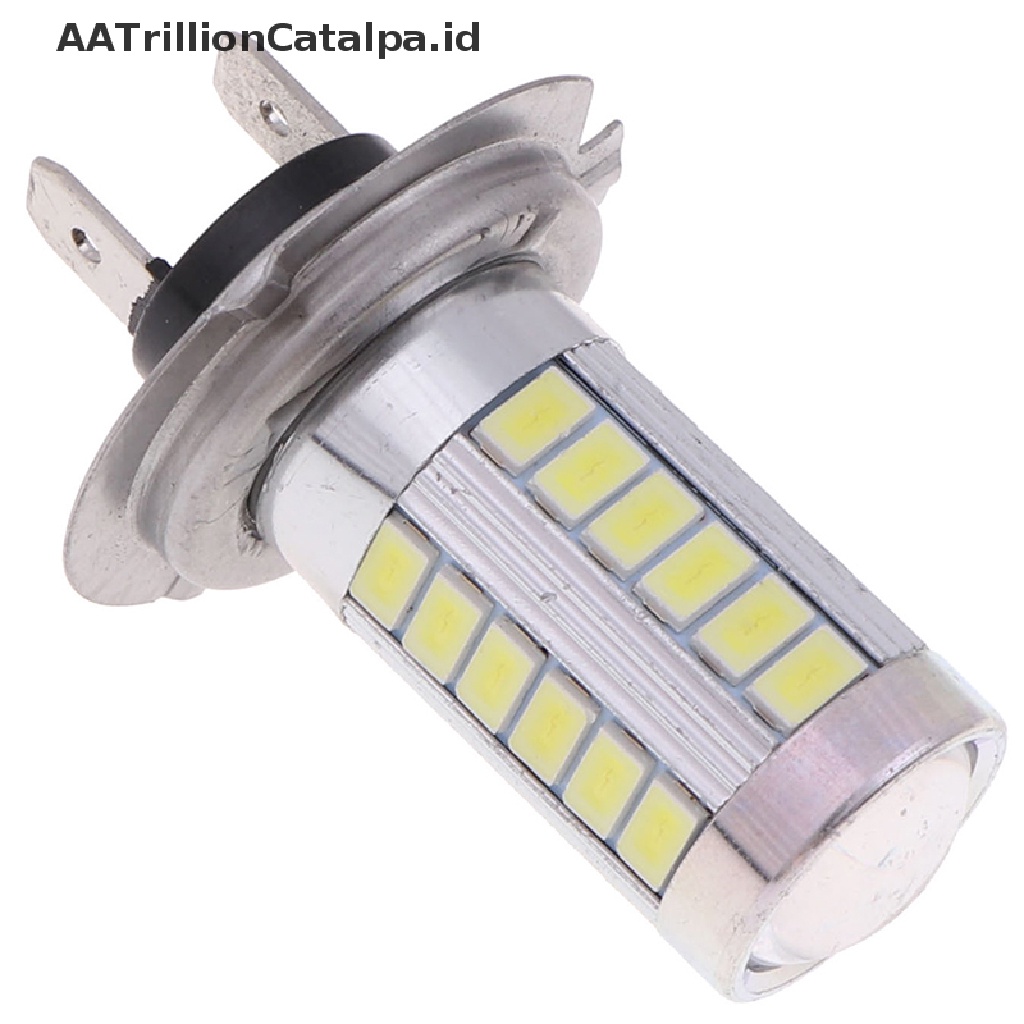 Aatrillioncatalpa 1Pc Lampu Kabut Depan Mobil H7 5630SMD 660LM 33 LED Warna Putih