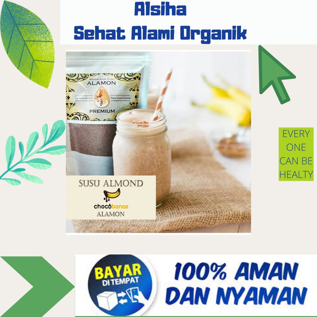 

Susu Alamond Milk Sehat Alami Organik Alamon Susu Almond Bubuk / ASI Booster & Brain Nutrition