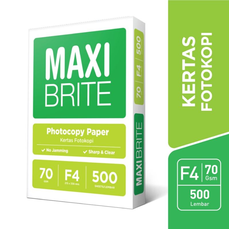 

MAXI BRITE Fotocopy F4 500 sheets 70 gsm