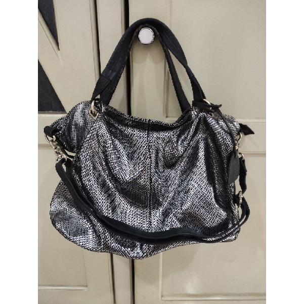 preloved marni silver bag deffect pada handle
