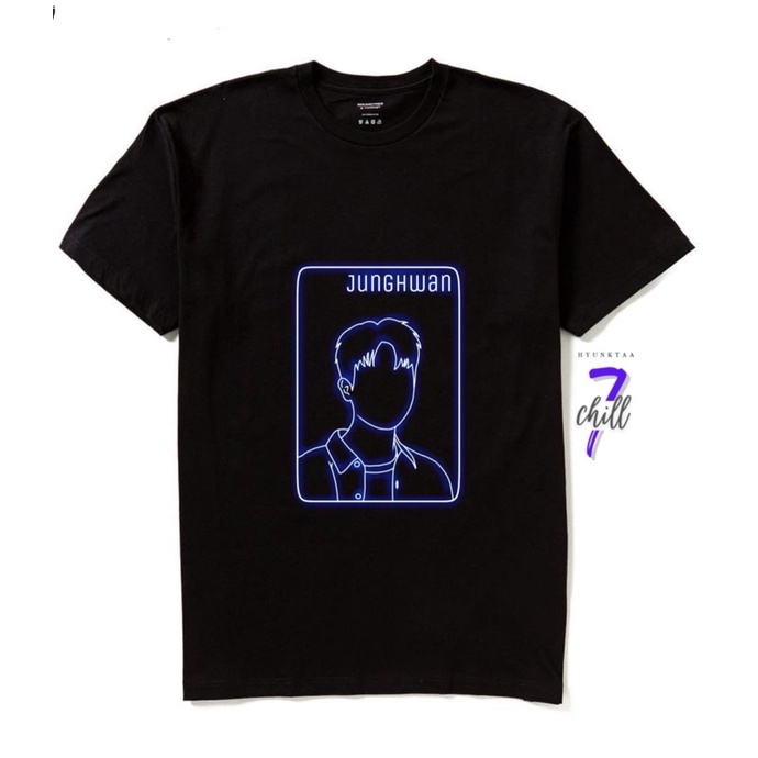 KAOS TREASURE JUNGHWAN | T-SHIRT KPOP TREASURE | KAOS IDOL TREASURE | BAJU HITAM