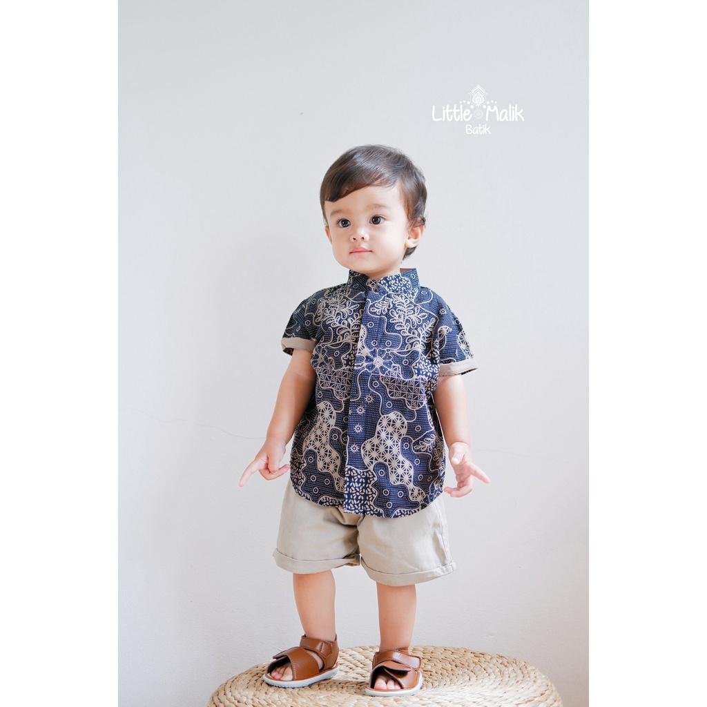 READY STOCK Kemeja Batik Couple Anak Ayah Lengan Pendek By Little Malik Batik