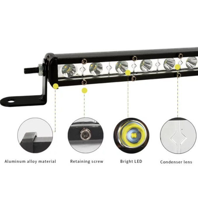 LED Cree 54w Light bar - LED Offroad 54 watt - Led Cree Slim single row