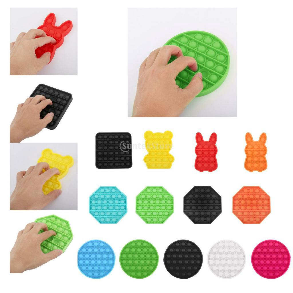 6Styles Pop Its Square Fidget Toy Push bubble stress relief kids pop it tiktok 2020