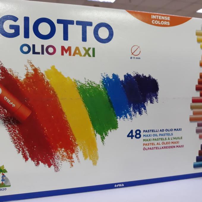 

New! Giotto Olio Maxi Oil Pastels 48 Warna Krayon / Crayon 48 Colours Murah