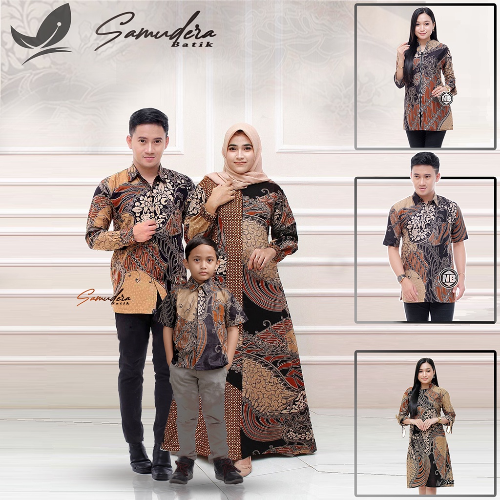 Maura Couple - Sania Ruffle Batik Couple Ori Ndoro Jowi Garansi Termurah Shopee - BATIK MODERN SOLO