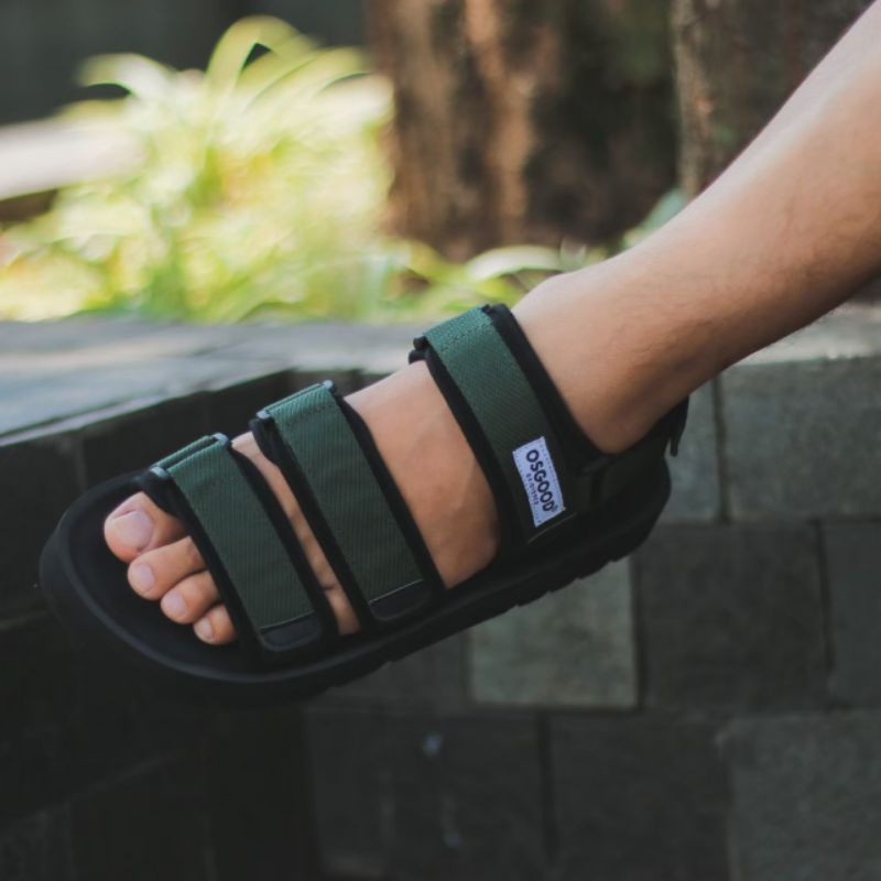 SANDAL GUNUNG - OSGOOD Malmo Olive Black Series Original (Unisex) Pria/Wanita