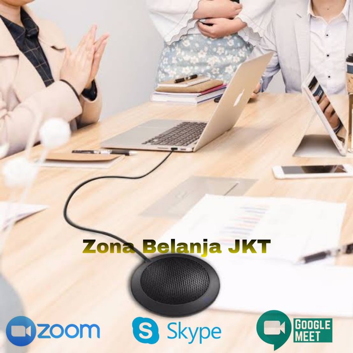 Microphone Mic Condenser USB Omnidirectional Conference Meeting Zoom Berkualitas