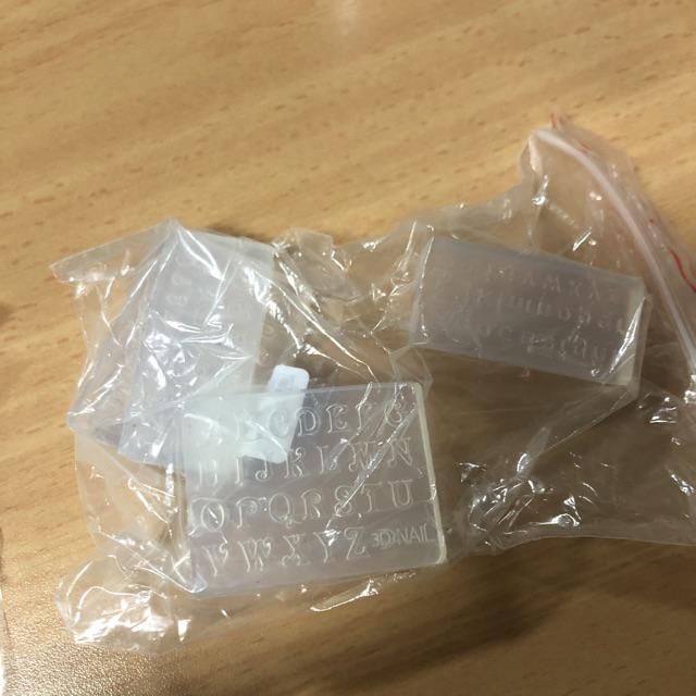 Pcs Inf ✿ 4pcs Cetakan Resin Bentuk Huruf Bahan Silikon Untuk Membuat Perhiasan