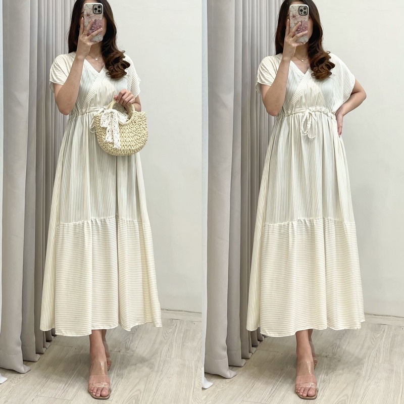 Daster Kimono Serut Homewear By Amariel-KS: Milky Line