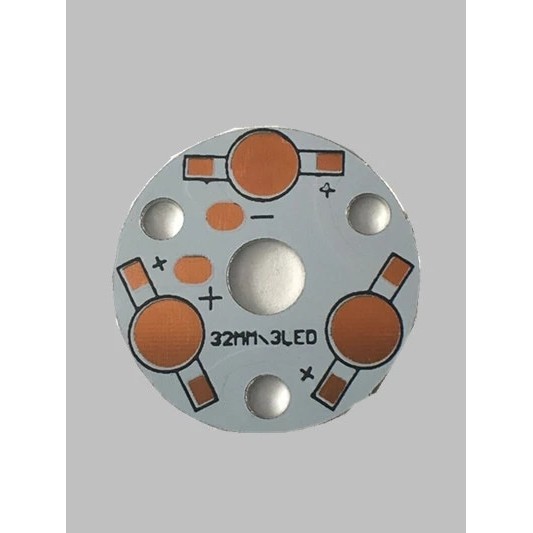 Heat Sink LED 3 x 1W 3 x 3W Aluminium Plat Base PCB
