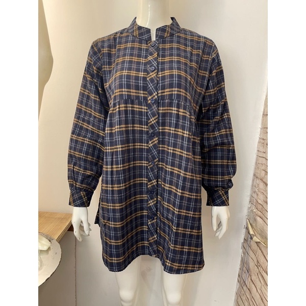 kemeja flanel oversize