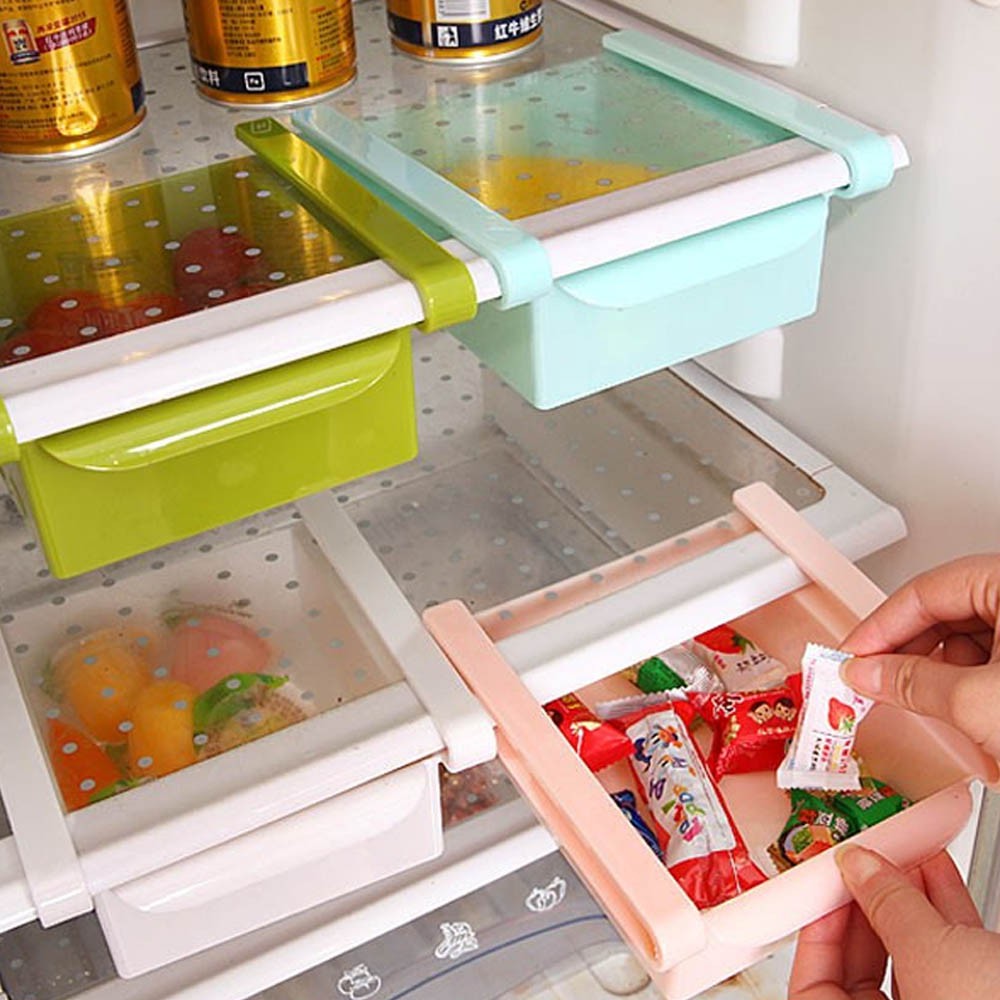 Rak Kotak Sliding Cantolan Kulkas Tempat Kulkas Penyimpanan Serbaguna Bisa Taro Di Meja Shopee Indonesia
