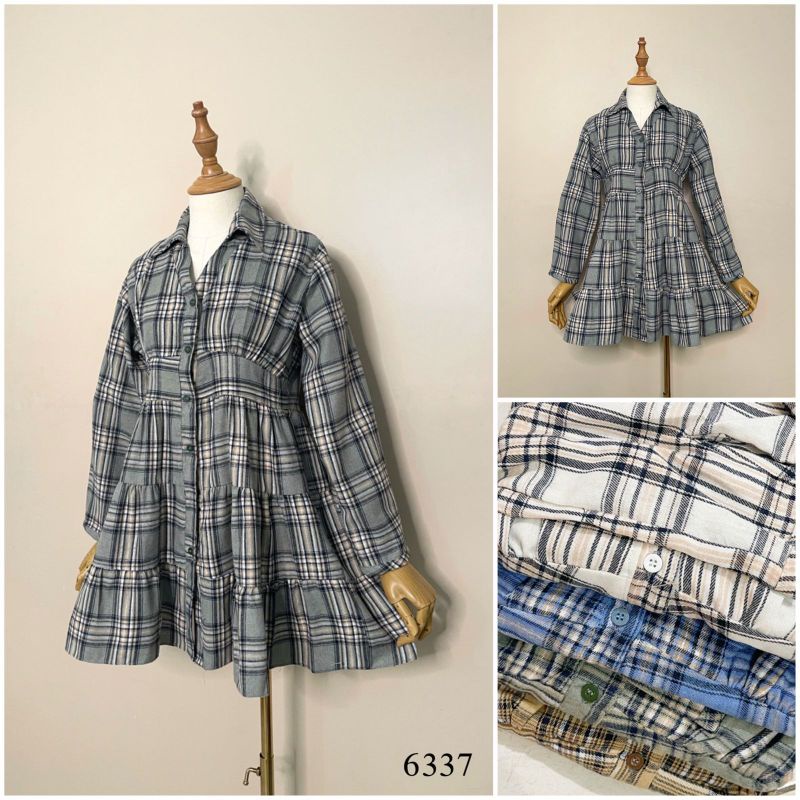 PGMTA / ATASAN MURAH KHUSUS GROSIR MIN 6 ATASAN MURAH TANAHABANG BLOUSE FLANEL POLOS