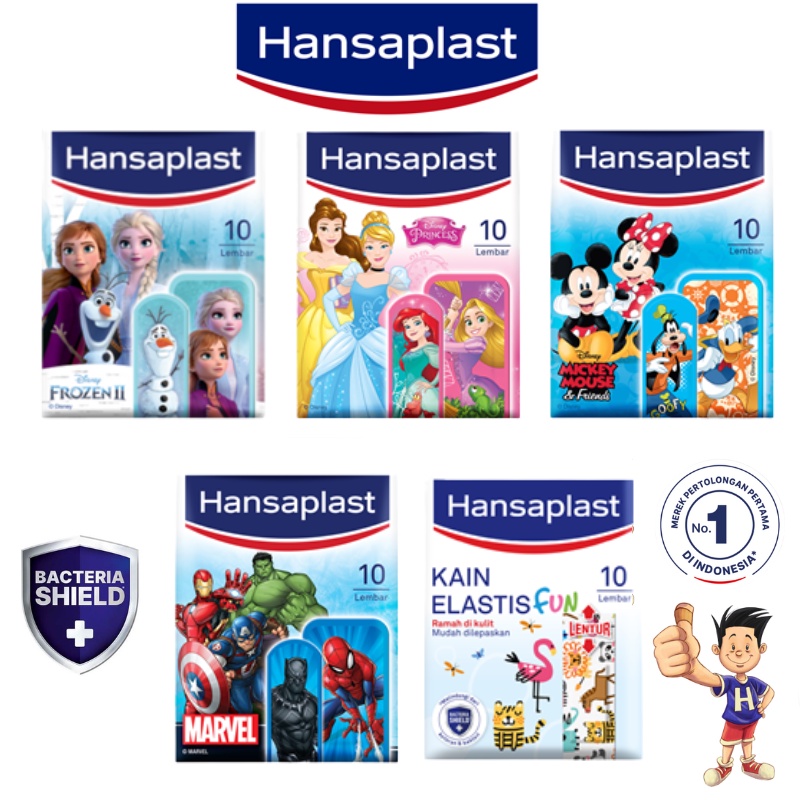 [COD] Hansaplast plester luka anak motif lucu / Hansaplast Kain Elastis Fun/ Hansaplast (STRIP) Anak